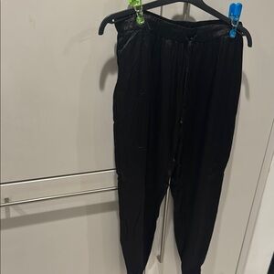 Enza Costa Satin Black Trousers Like New